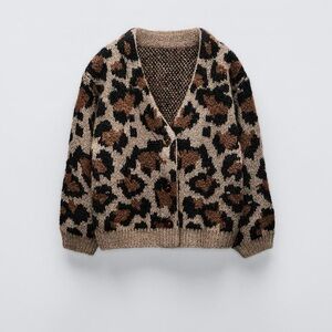 Leopard Print Girls Sweater. Zara. NWT. 2 years.